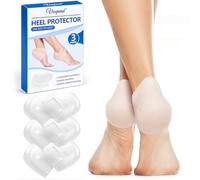 3 Pairs Heel Protector Silicone, Breathable Silicone Heel Cups, Heel Protector, Comfortable and Soft, Relieves Heel Pain for Men and Women