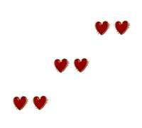 3 Pairs Shaped Earrings Fashion Women's Studs Glossy Heart Jewelry for Special Occasions