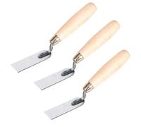 3 paletas estrechas y pequeñas de 30 mm de acero inoxidable para estuco, paleta de cubo pequeño para enyesado, herramientas manuales de bricolaje (3 juegos)