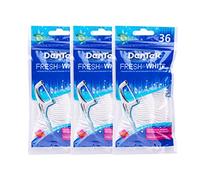 3 palillos de dientes DenTek Fresh & White.