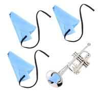 3 paños de limpieza para clarinete, hisopos de limpieza de saxofón, limpiador de clarinete para tubo interior con correa, kit de paños de limpieza de saxofón para saxofones de flauta Piccolo (azul)