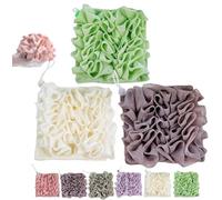 3 paños de lufa para jabón de barra, combo de paño de lufa, paño para jabón de barra, paño de lufa 2 en 1 para limpiar y suavizar la piel (estilo 12, talla única)