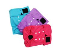 3 pantalones lavables para perros hembras con tela suave transpirable y almohadilla interior absorbente protectora para mascotas