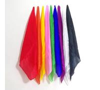 3 pañuelos de seda mágica, bufandas de magos, truco mágico, bufanda de seda colorida, accesorios de mago de mago, truco de mago, accesorios de magia de seda, accesorios de mago (45 x 45 cm)