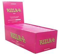 3 papeles de liar regulares de color rosa, caja completa de 50 folletos, stock oficial del Reino Unido