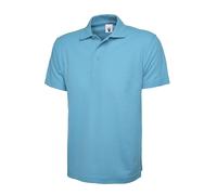 3 Paquete - Uneek Hombre Mujer Clásico Polo Liso Manga Corta Cuello Camiseta