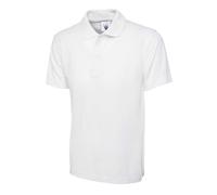 Camisa Polo Personalizada De Lawn Bowls Con Logo Y Apellido Blanco