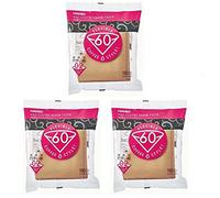 3 paquetes de 100 filtros de café de papel natural VCF-02-100M Hario V60 (total 300 filtros)