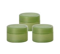 3 paquetes de 50 ml de plástico para maquillaje, loción cosmética, crema, recipientes de muestra para viajes, y recipientes de viaje portátiles para cremas y aceites de aloe vera, color verde