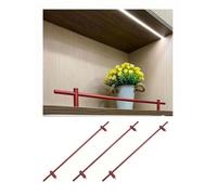 3 Paquetes de barandillas Protectoras for estantes flotantes, rieles Decorativos for estantes, Juego Valla anticaída, barandilla anticaída for estantería(3pcs Red,71cm/28)