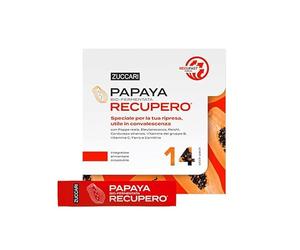 3 paquetes de Zuccari Papaya recupera 14 stick-pack de 3,5 g