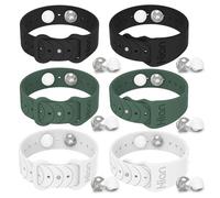 3 par de pulseras para aliviar el mareo por movimiento, acupresión, bandas de alivio de náuseas para náuseas matutinas, mareo, enfermedad del coche, banda (Black+White+Green)
