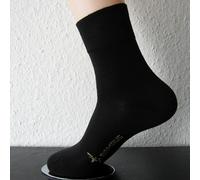 3 Par Hombres Calcetines de Bambú Extra Suave Borde sin Goma Negro 39 Hasta 46