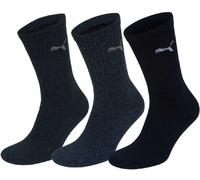 3 Par Puma Calcetines de Deporte Tenis Talla 35-49 Blanco Unisex para Ella y Él