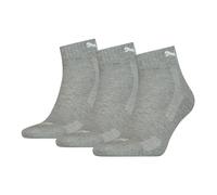 3 Par Puma Cuartos Calcetines Suela Frottee Talla 35-46 Unisex Amortiguado