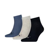 3 Par Puma Unisex Calcetines de Cuarto Zapatillas Talla 35-49 para Mujer Hombre