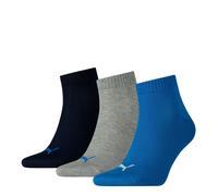 3 Par Puma Unisex Calcetines de Cuarto Zapatillas Talla 35-49 para Mujer Hombre