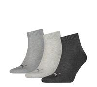 3 Par Puma Unisex Calcetines de Cuarto Zapatillas Talla 35-49 para Mujer Hombre