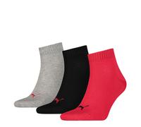 3 Par Puma Unisex Calcetines de Cuarto Zapatillas Talla 35-49 para Mujer Hombre