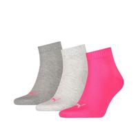 3 Par Puma Unisex Calcetines de Cuarto Zapatillas Talla 35-49 para Mujer Hombre