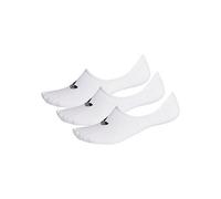 3 Pares Adidas Calcetines Tobilleros No Show Deportivos Blancos Unisex S-XL