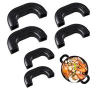 3 Pares Agarraderas de Silicona para Ollas, Asas para Ollas Universal
