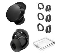 [3 Pares] Almohadillas para Auriculares Bose QuietComfort (2024), Accesorios de Silicona para Auriculares Bose New QC, Kit de Ajuste Antideslizante de Repuesto (S, M, L) (Negro)