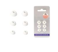 3 Pares Almohadillas para Jbl Endurance Peak3 Fundas de Auriculares Tamaños S/M/L Recambio de Almohadillas de Silicona Blanda Tapa Antipolvo Accesorios para Auriculares Bluetooth (Blanco)