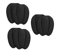 3 pares de almohadillas adhesivas protectoras de lengua para zapatos, relleno de zapatos, inserto de lengua para zapatos, agarre de lengua, color negro