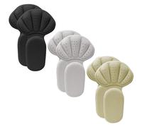 3 pares de almohadillas de esponja para el talón, almohadilla de talón autoadhesiva, plantilla reductora de presión y resistente a los golpes, transpirable y absorbe el sudor, forro interior