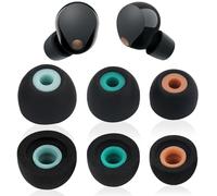 3 pares de almohadillas de espuma viscoelástica WF-1000XM5 compatibles con Sony WF-1000XM4 WF-1000XM5 almohadillas de espuma viscoelástica de rebote lento (S/M/L, negro)