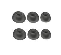 3 Pares de Almohadillas de Repuesto para JBL Live Pro 2/Live Free 2, Tapas de Silicona para Auriculares Bluetooth Accesorio (Negro)