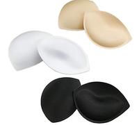3 pares de almohadillas extraíbles para sujetador, almohadillas de espuma removibles, transpirables, push up y realzador, almohadillas de esponja para yoga y deporte,