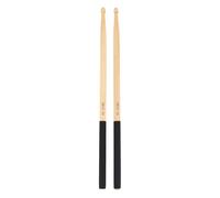 3 pares de baquetas 5A de madera para tambor con asas negras antideslizantes para niños y adultos, instrumentos musicales, accesorios de percusión