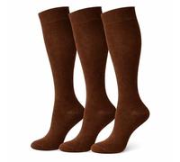 3 pares de calcetines altos hasta la rodilla para niñas, para el regreso a clases, hasta la rodilla, calcetines altos de algodón para niños, calcetines altos hasta la rodilla, medias de uniforme de