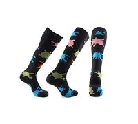 3 Pares de Calcetines de Compresión Para Hombres Y Mujeres. Adecuados Para Correr, Enfermeras, Viajes Aéreos Y Embarazadas. Largo Ejecutivo de Metal S/M.