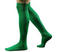 3 Pares de Calcetines de Fútbol Para Hombre Rodilla de Fútbol de Alta Compresión de Hockey de Algodón Calcetines de Béisbol Mannen Sokken Calcetines deportivos de Algodón Verde Un Tamaño