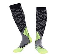 3 Pares de Calcetines deportivos de Alta Compresión A La Rodilla, Correr, Estirar, Calambres En Las Piernas, Vuelo, Atlético, Calcetines, Hombres, Ciclismo, Verde, X-Large
