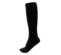 3 Pares de Calcetines, Hombres, Mujeres, Color Sólido, Baja Compresión, Calcetines Funcionales, Calcetines de Viaje Varicosos, Protector deportivo, Talla Talla Única, Negro L-Xl.