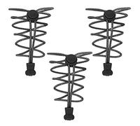 3 pares de cordones elásticos sin atar, cordones elásticos de 100 cm, cordones largos negros, reemplazos de cordones redondos para zapatos, cordones planos resistentes, cordones para zapatos