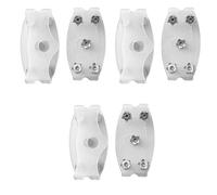 3 pares de crampones antideslizantes, tacos de hielo para zapatos y botas, pinzas de agarre para zapatos, agarre de silicona antideslizante, acero inoxidable para senderismo, caminar, escalada (blanco