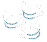 3 pares de decoración temporal de dientes, retenedores de dientes, soportes prácticos para dientes, retenedores resistentes de dientes, accesorios de ortodoncia para estudiantes de odontología para