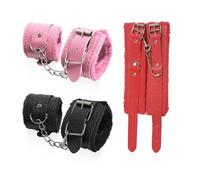 3 Pares De Esposas De Felpa Guantes De Cuero Personalizados Accesorios De Juego De Rol Accesorios De Ropa Unisex