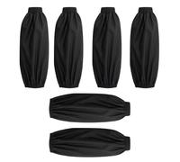 3 Pares De Fundas Impermeables, Fundas A Prueba De Aceite, Fundas De Trabajo, Fundas De Cuero Pu, Adecuadas Para Tareas Domésticas, Restaurantes, Jardinería, Etc. (Negro)