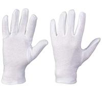 3 Pares de Guantes de algodón 100% - Color: Blanqueado - Blanco - para Hoja de Oro y Plata