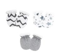 3 pares de guantes de algodón para bebés, suaves, transpirables, protectores de arañazos para pieles sensibles de 0 a 2 años, guantes de invierno para bebé, cómodos, transpirables, para bebés