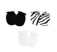 3 pares de guantes de algodón para bebés, suaves, transpirables, protectores de arañazos para pieles sensibles de 0 a 2 años, guantes de invierno para bebé, cómodos, transpirables, para bebés