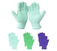 3 Pares De Guantes De Terciopelo Coral Para Tareas Domésticas Y Limpieza, Herramientas Creativas Absorbentes