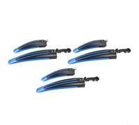 3 pares de guardabarros delanteros y traseros de plástico PP para bicicletas que utilizan para 25.4 28.6 31.8 mm tamaños de tija de sillín (azul negro)