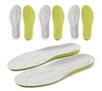 3 pares de plantillas de zapatos de masaje suaves y cómodas plantillas de repuesto para aliviar el dolor, almohadillas de gamuza para hombres y mujeres